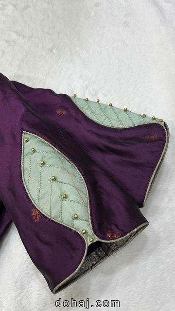 Linen Saree Blouse Designs