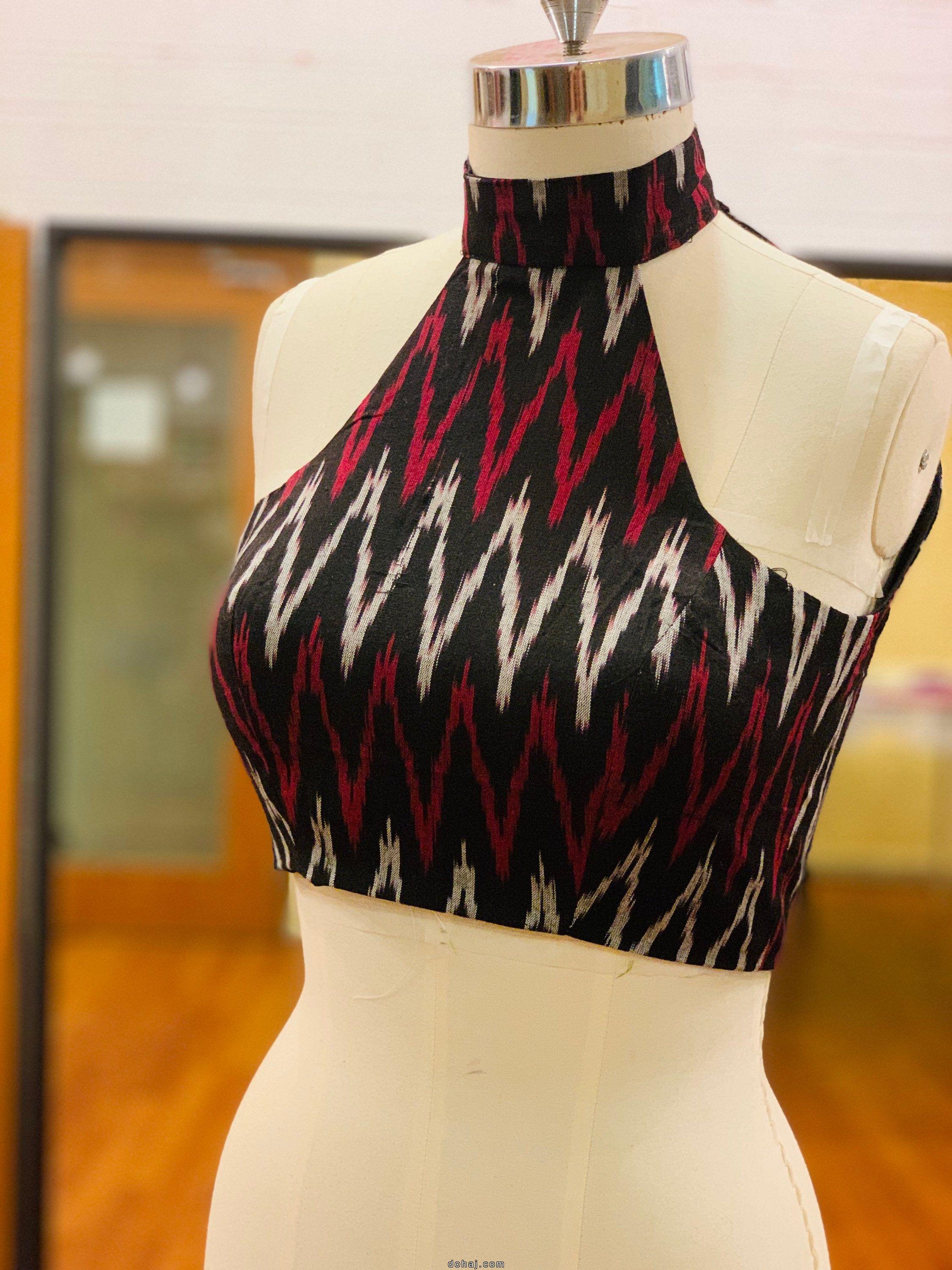 Maroon Sleeveless Blouse