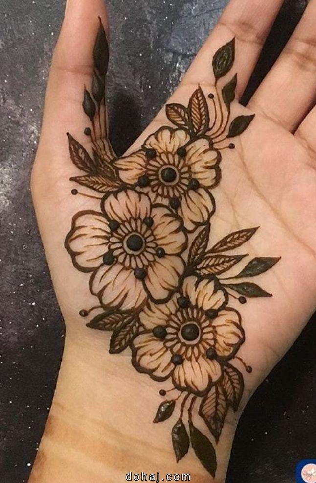 Mehndi Back Hand Design Simple