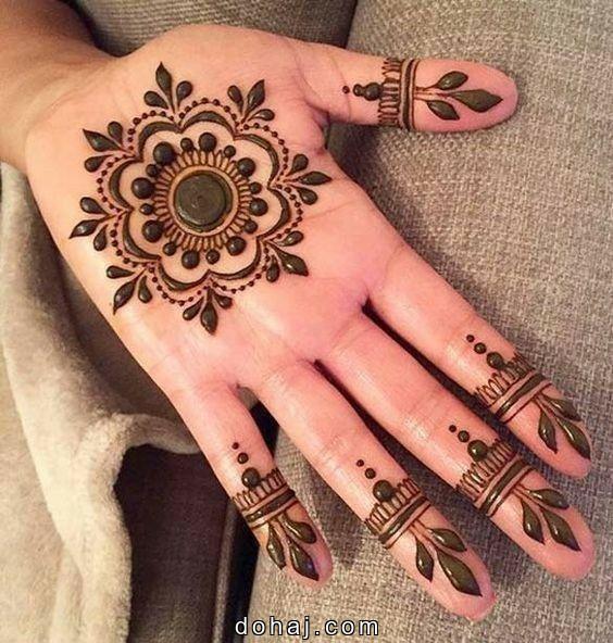 Mehndi Circle Design Easy