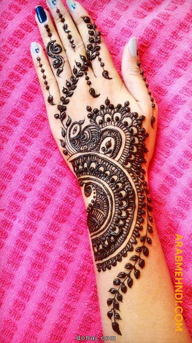 Mehndi Design Aesthetic Front Hand