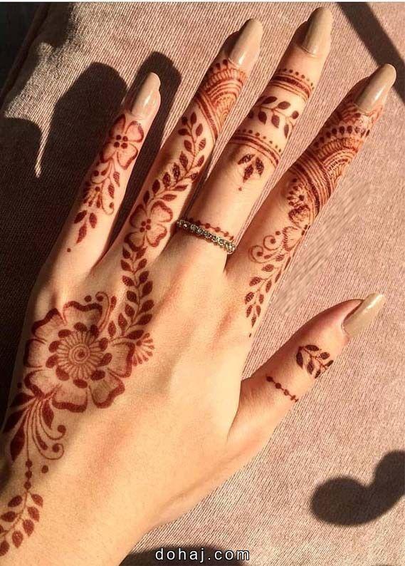 Mehndi Design Easy And Beautiful Back Side