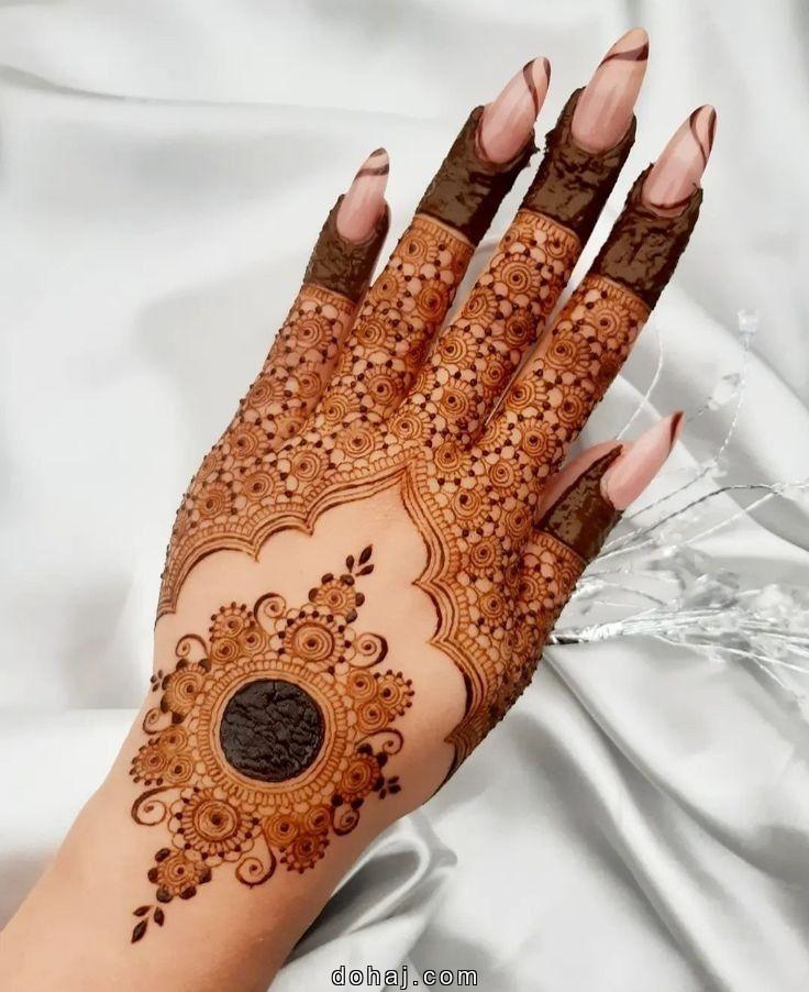 Mehndi Design Easy And Beautiful Circle