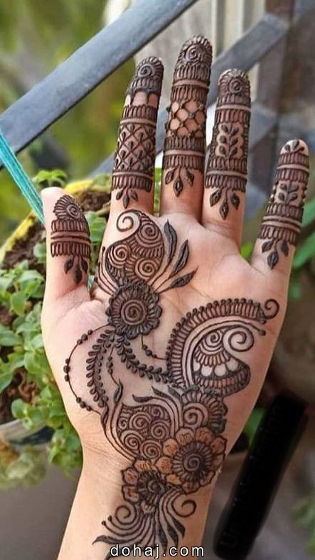 Mehndi Design Easy For Front Hand