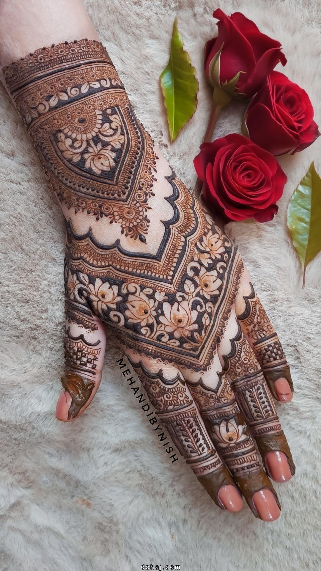 Mehndi Design Easy Full Hand Simple And Beautiful Front Hand