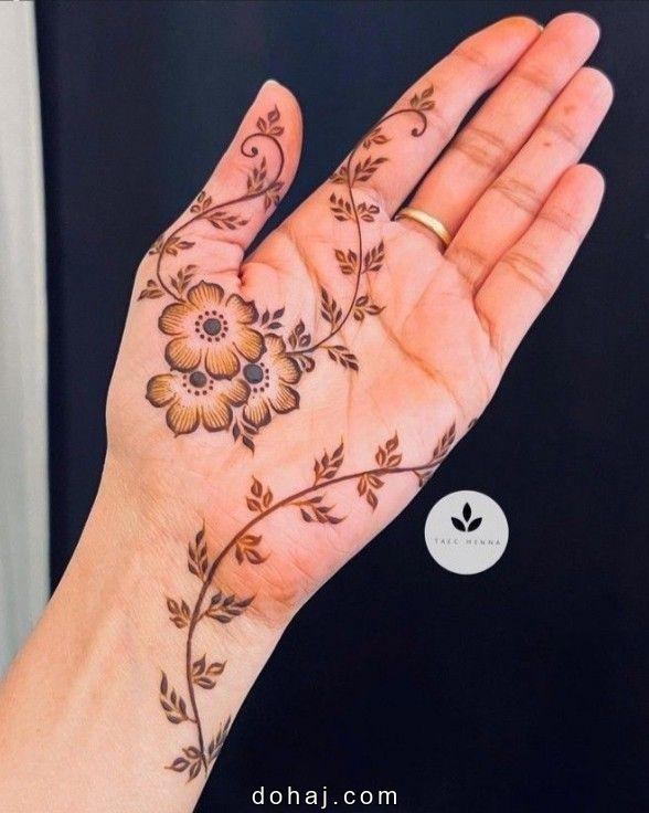 Mehndi Design Easy Simple Front Hand