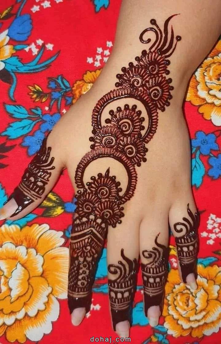 Mehndi Design Flower Simple Back Hand