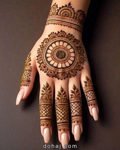 Mehndi Design Photo Simple Front Side Easy And Beautiful