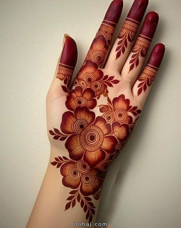 Mehndi Design Rose Flower