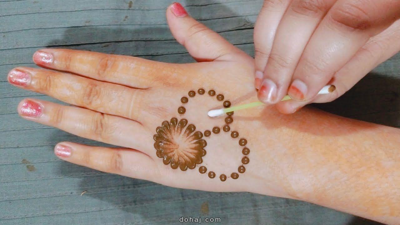 Mehndi Design Simple Flower Back Hand