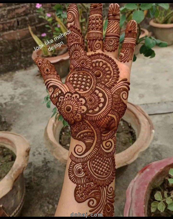Mehndi Design Simple Kids Front Hand