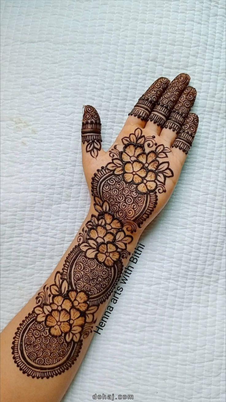 Mehndi Simple Design Back Hand