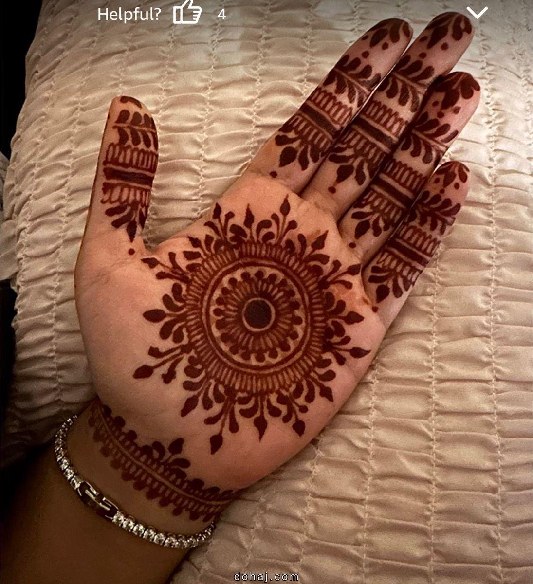 Minimal Mehndi Design Palm