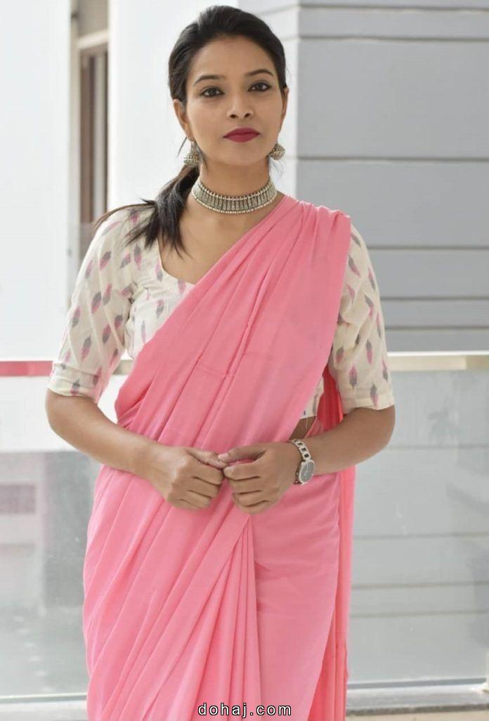 Modern Cotton Saree Blouse Back Neck Designs