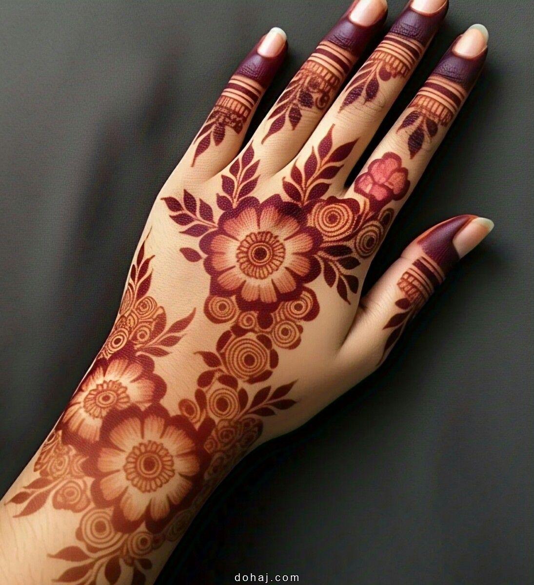 Modern Full Hand Mehndi Design
