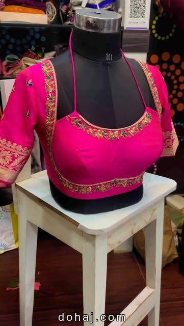 Net Saree Blouse Designs
