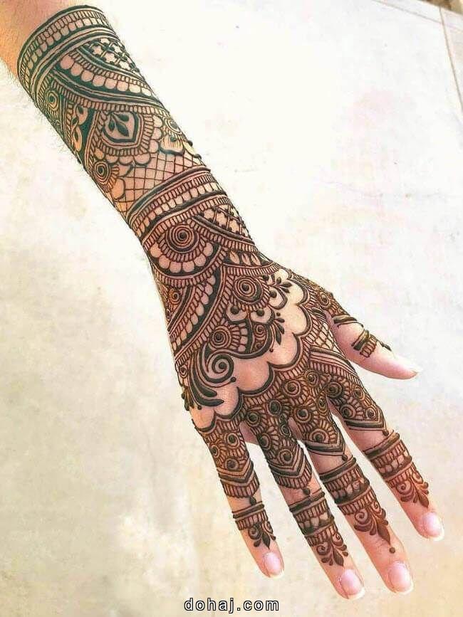 New Stylish Full Hand Mehndi Design