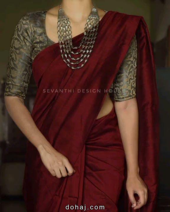 Organza Saree Blouse Designs