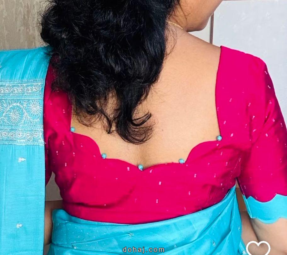 Paithani Saree Blouse Back Neck Designs