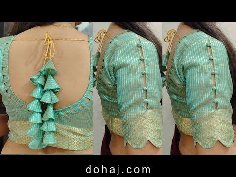 Paithani Saree Blouse Back Neck Designs