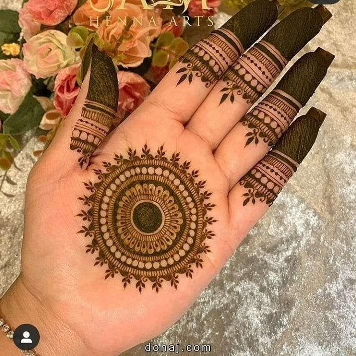 Palm Finger Mehndi Design
