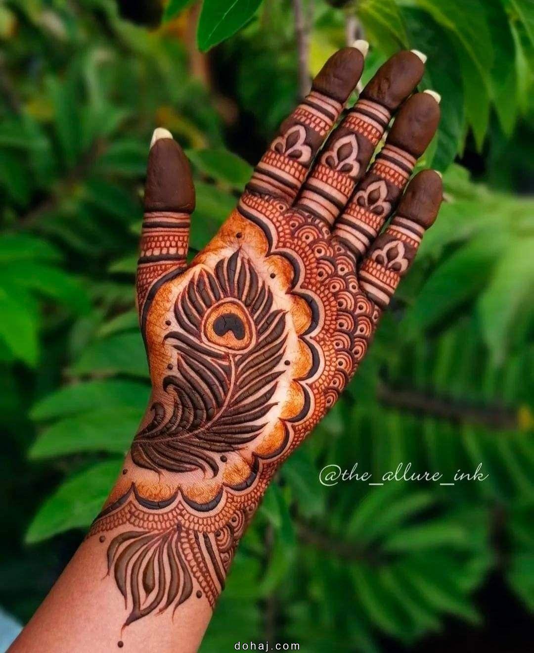 Palm Front Hand Mehndi Design