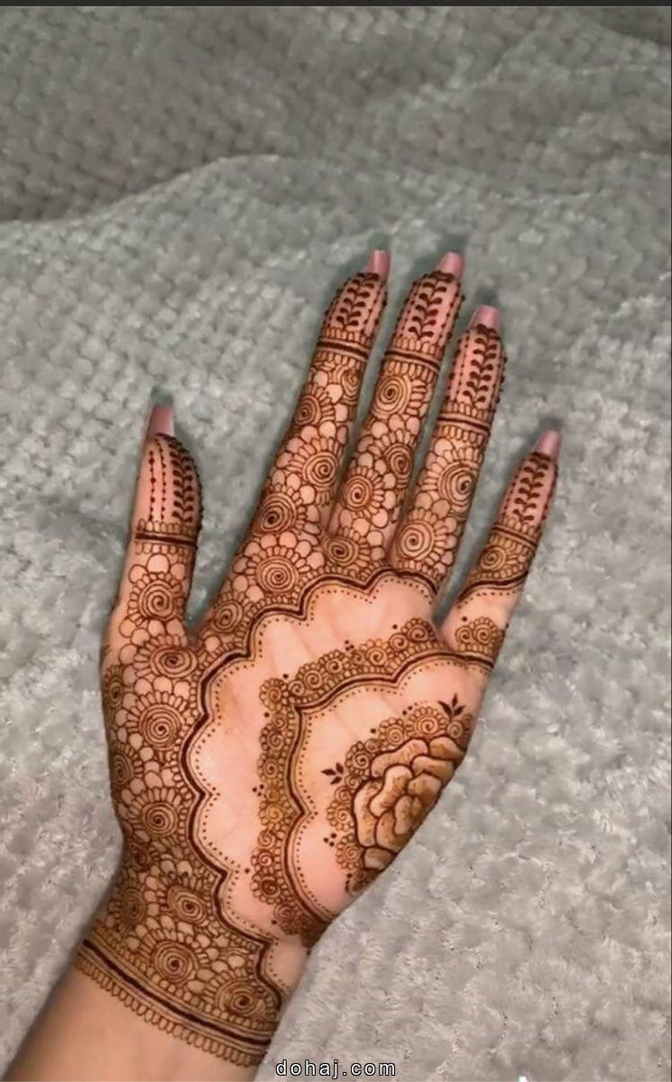 Palm Mehndi Circle Easy Round Mehndi Design