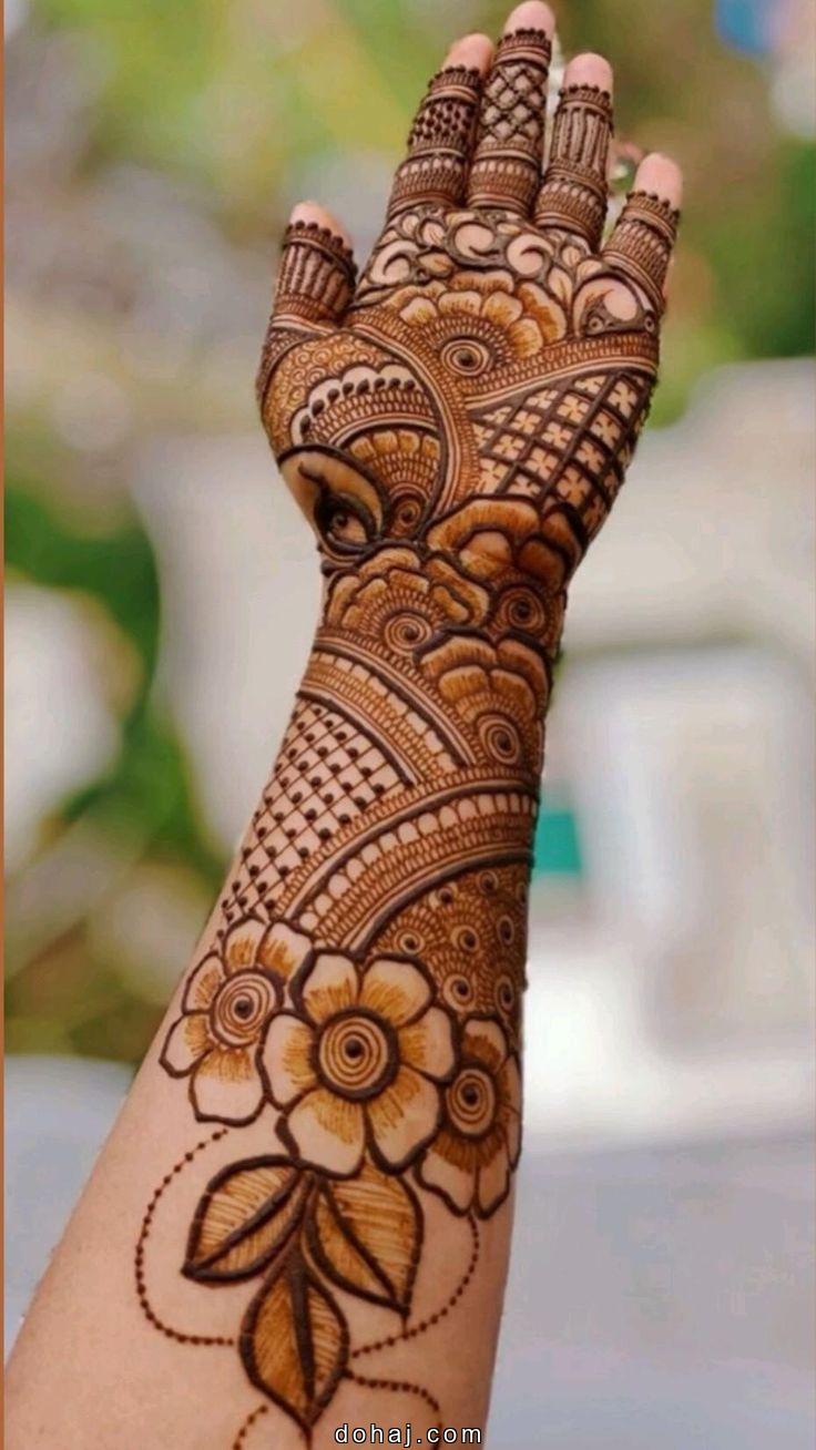 Palm Mehndi Design Photo Simple