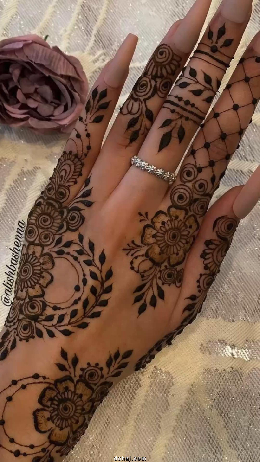 Palm Mehndi Design Right Hand