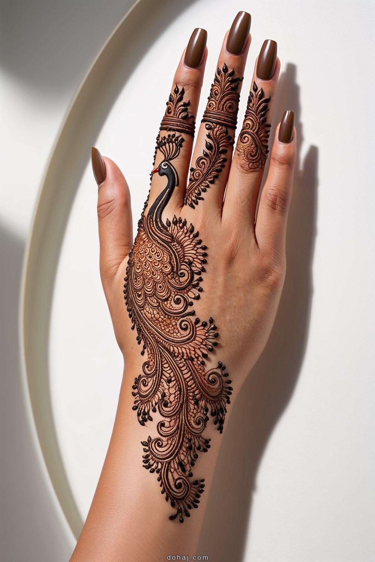 Palm Mehndi Very Simple Bharwa Mehndi Design