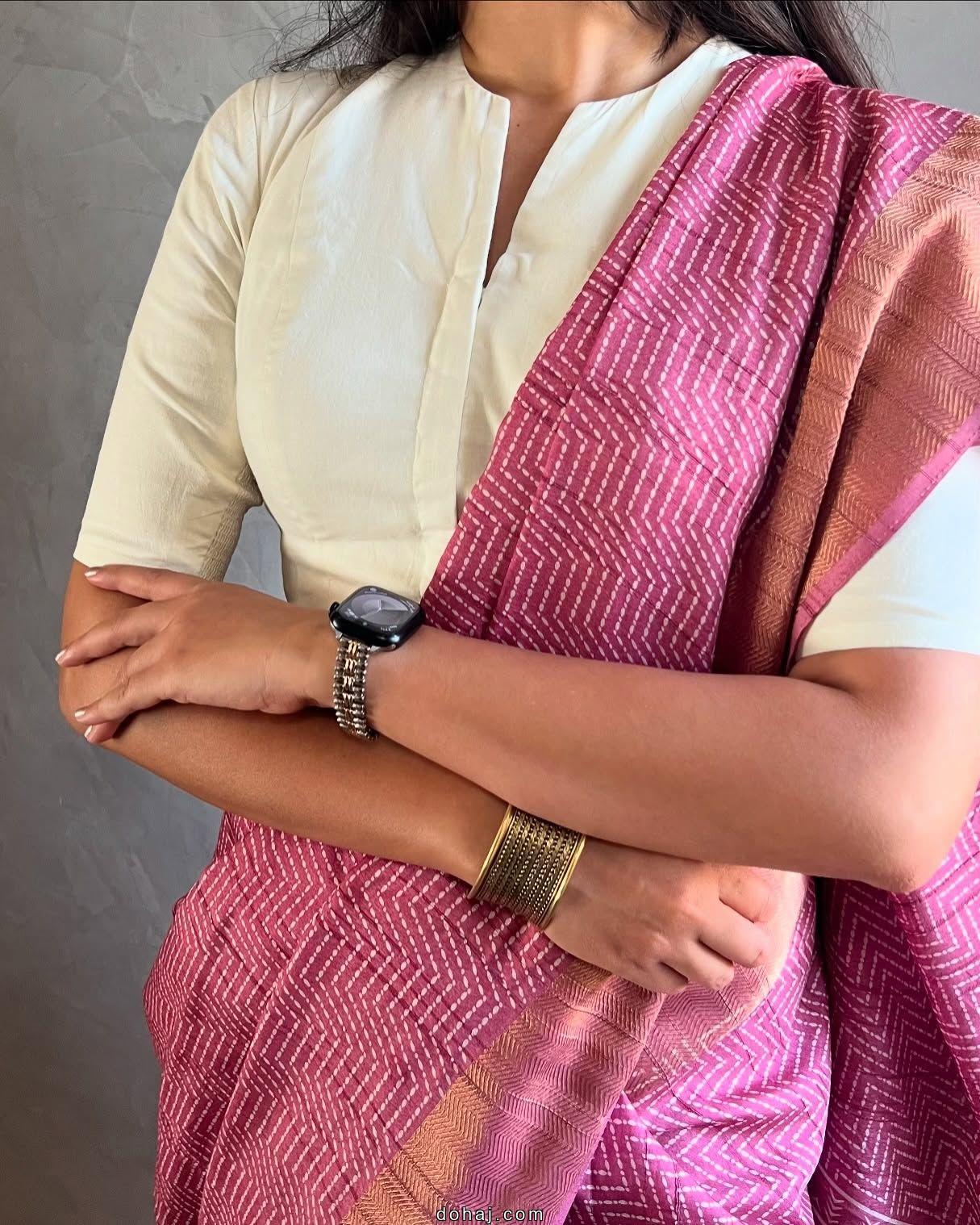 Pata Saree Blouse Design