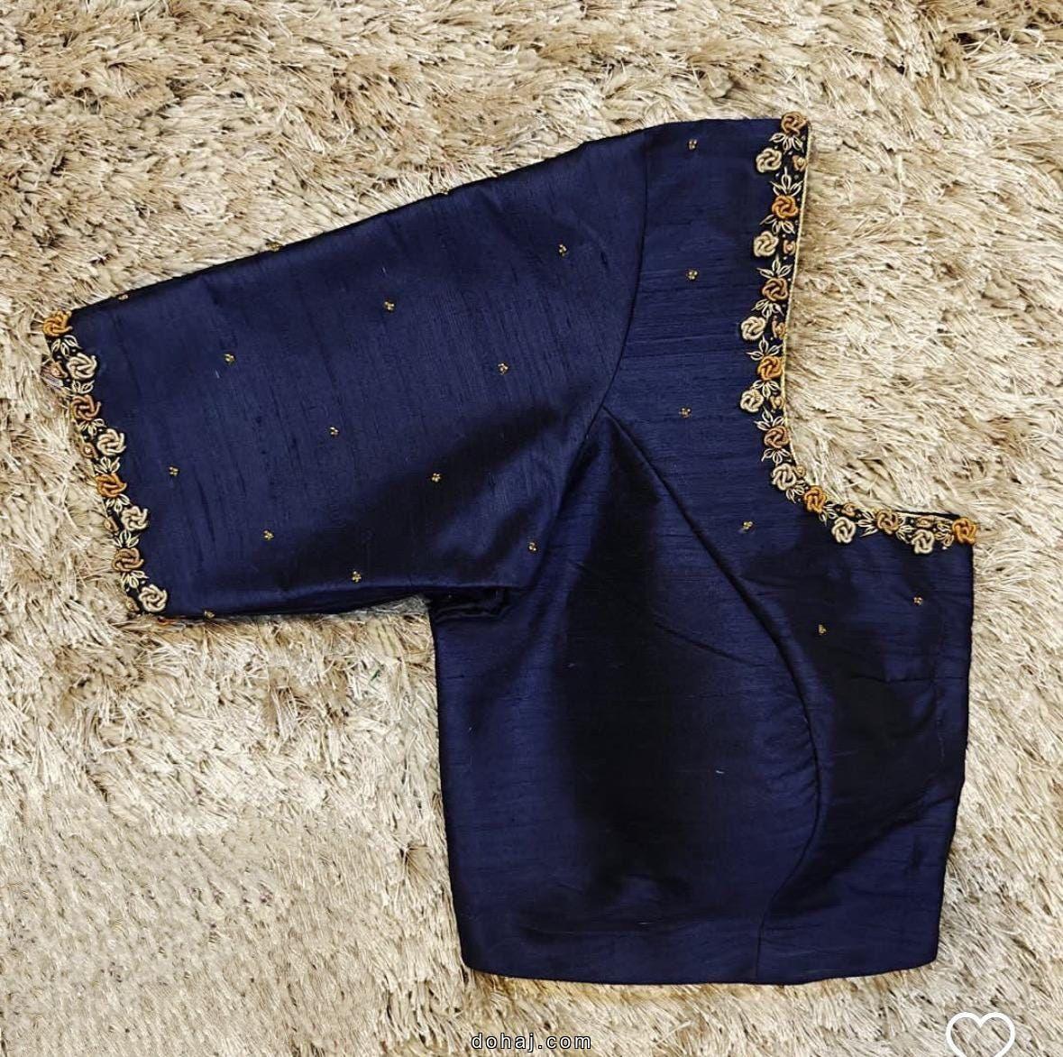 Patch Work Blouse Back Neck Designs