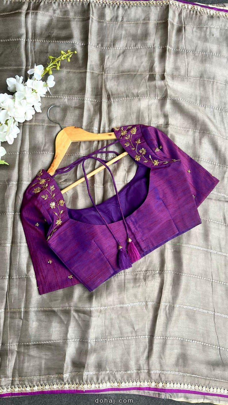 Pattu Saree Blouse Designs Front And Back Latest
