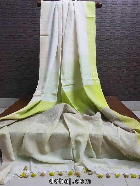 Plain Mul Cotton Sarees