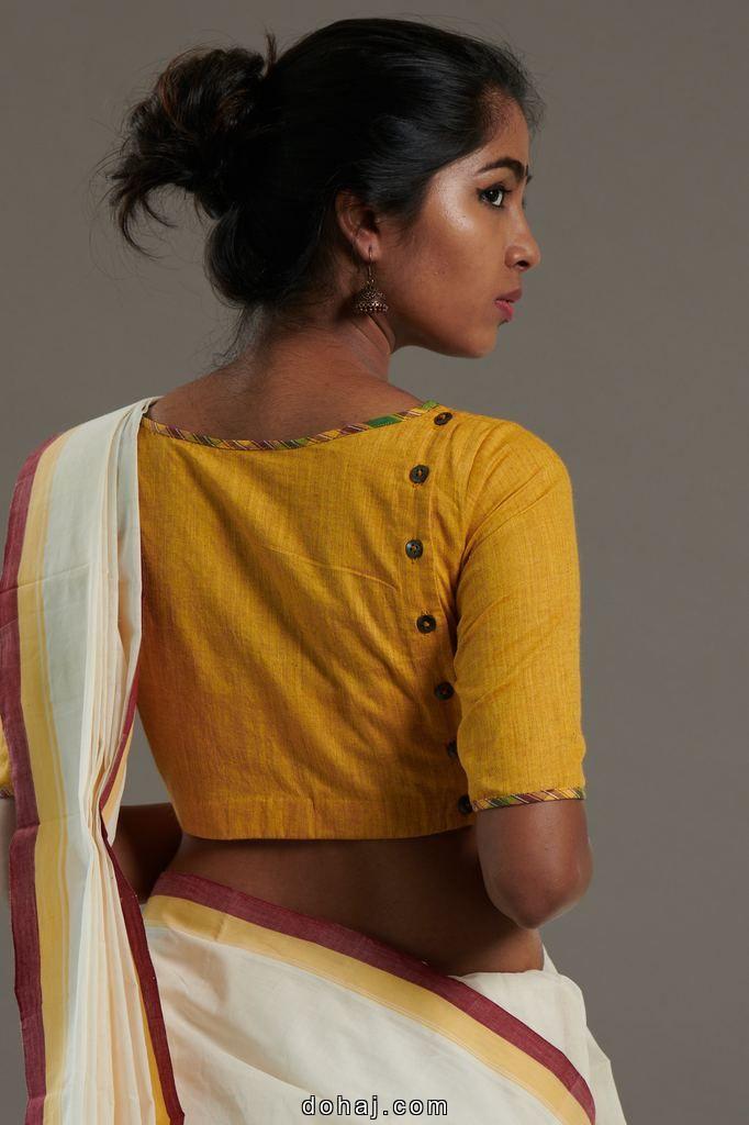 Plain Saree Blouse Designs Front And Back