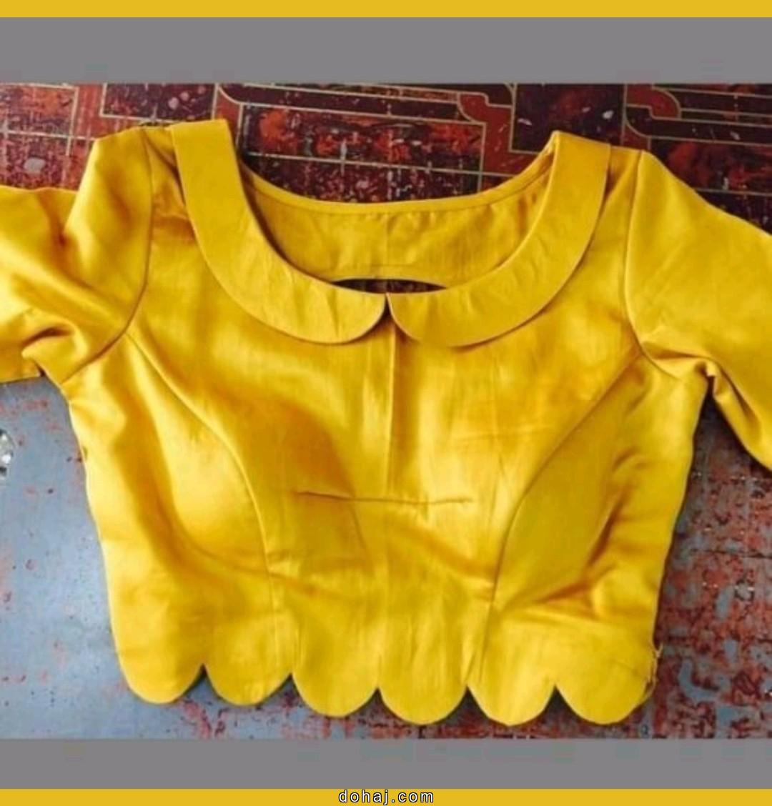 Pot Neck Blouse Designs