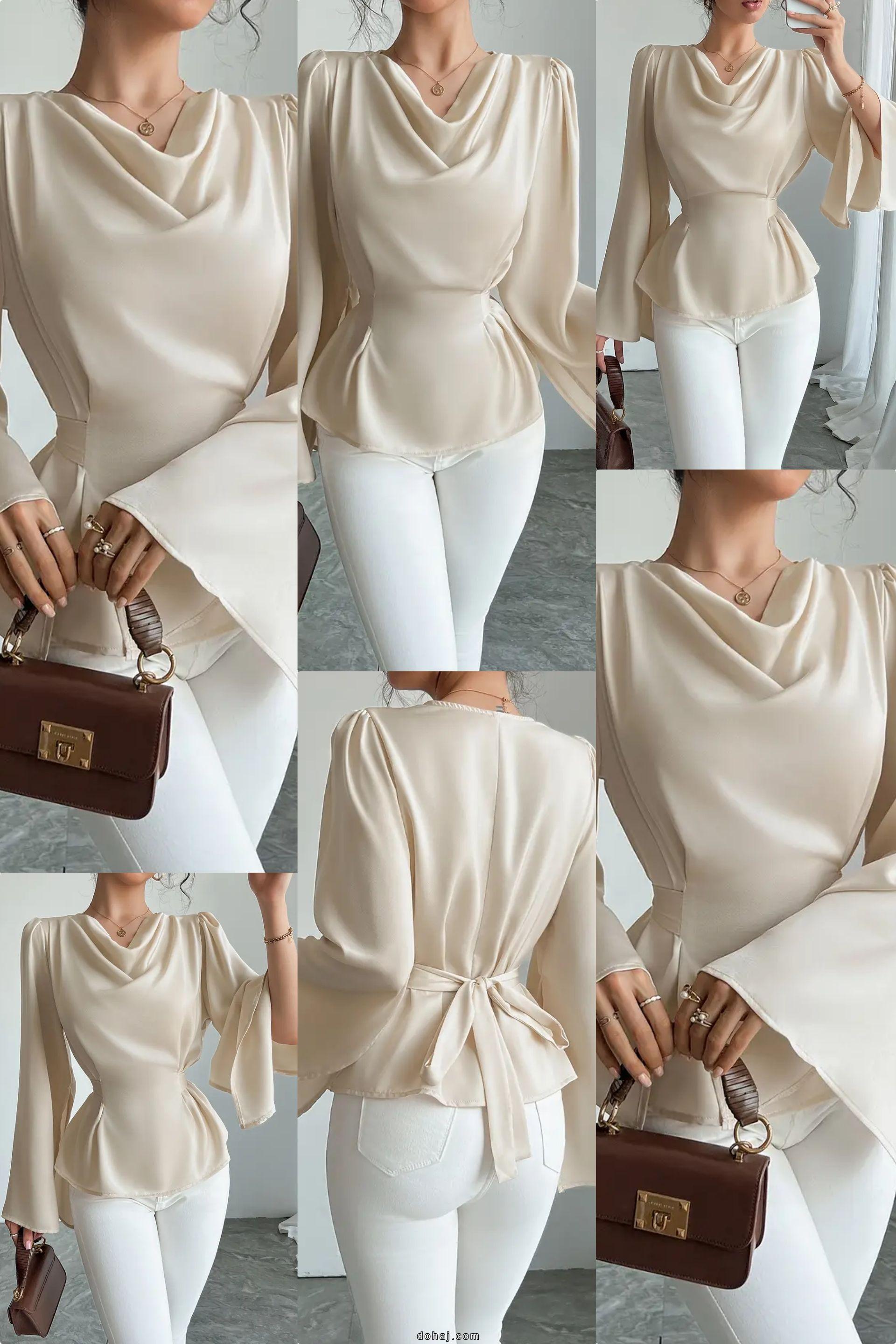 Round Neck Blouse Designs Front And Back