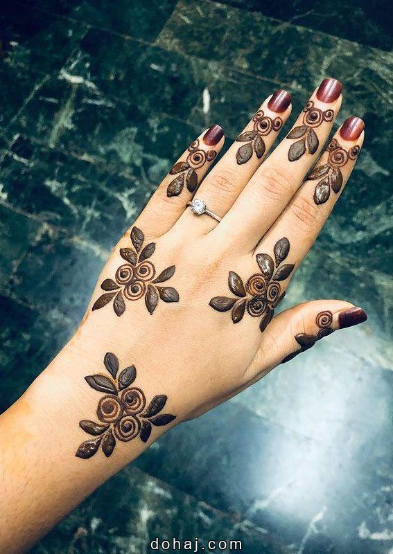 Royal Front Hand Mehndi Design Flower
