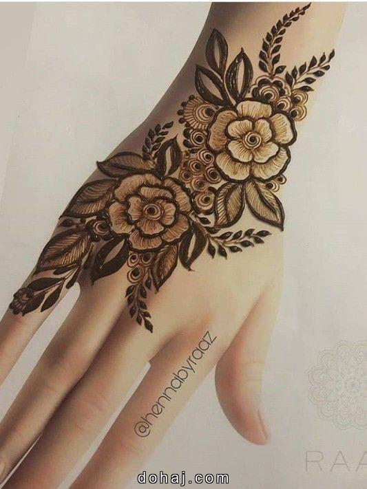 Royal Front Hand Mehndi Design For Girl