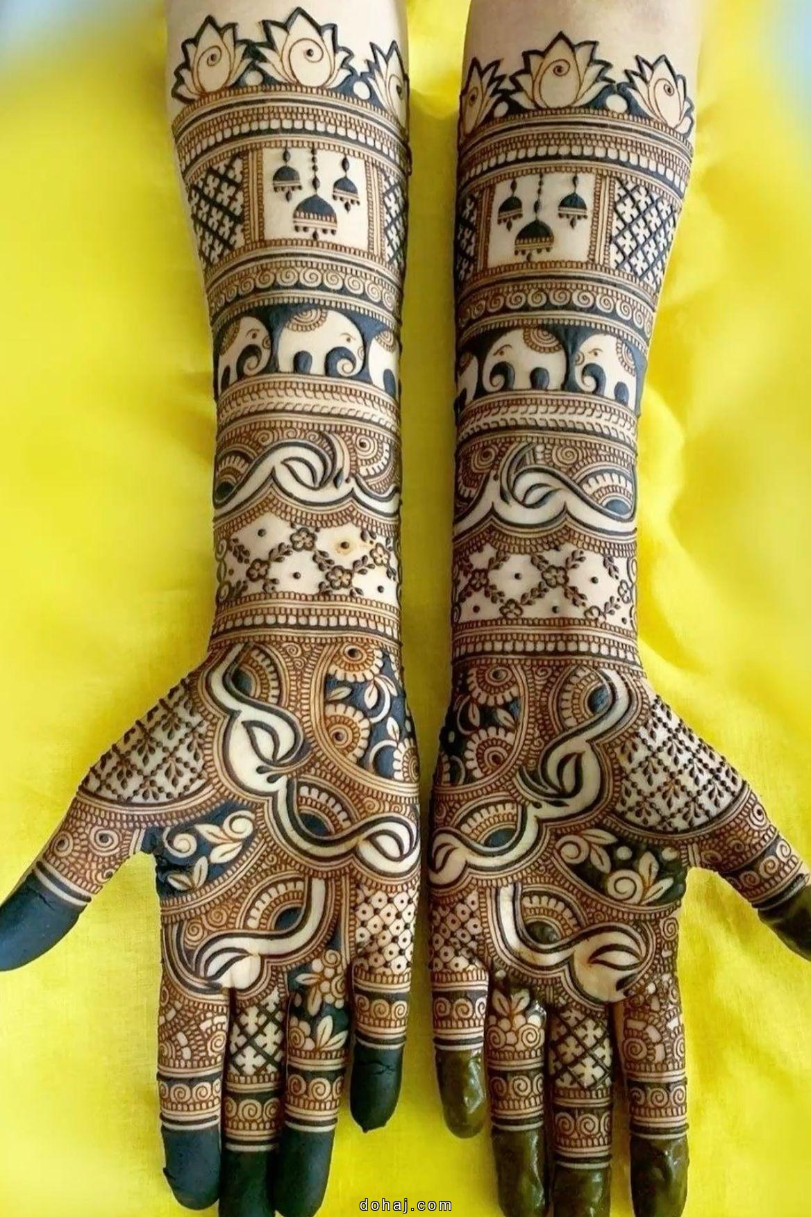 Royal Royal Full Hand Bridal Mehndi Design