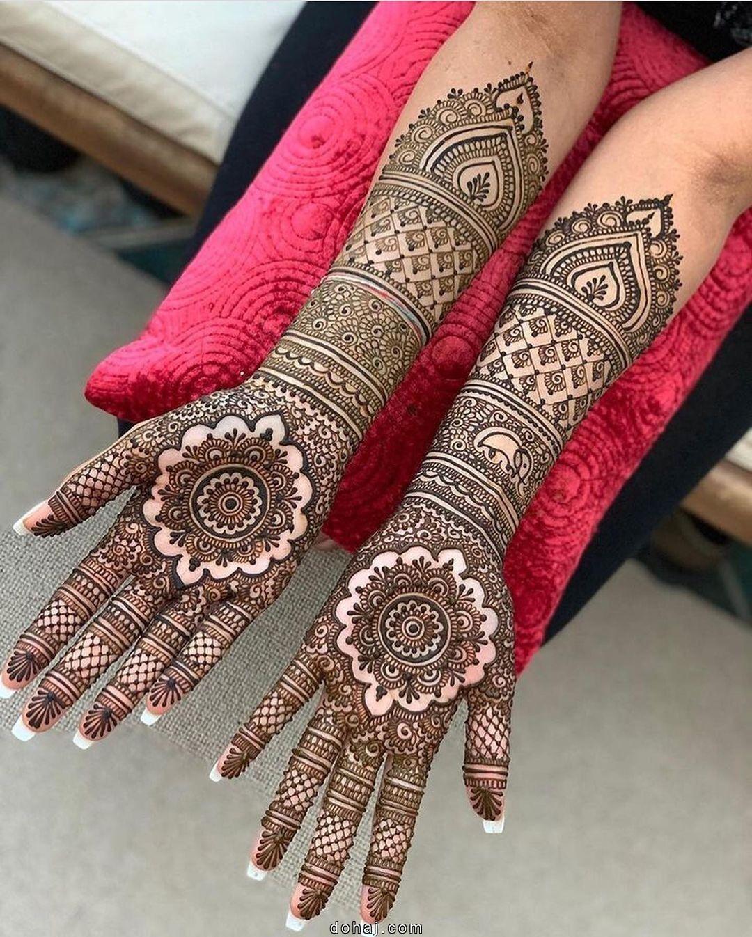 Royal Royal Full Hand Bridal Mehndi Design