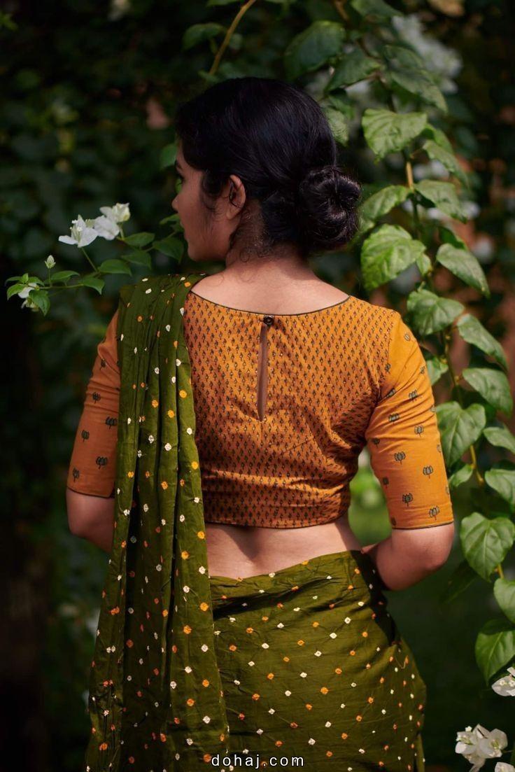 Saree Boat Neck Blouse