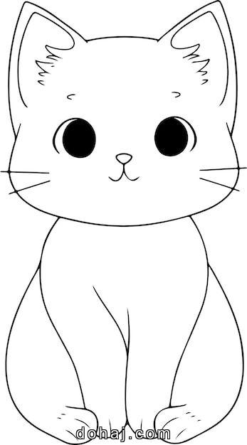 Scared Cat Drawing