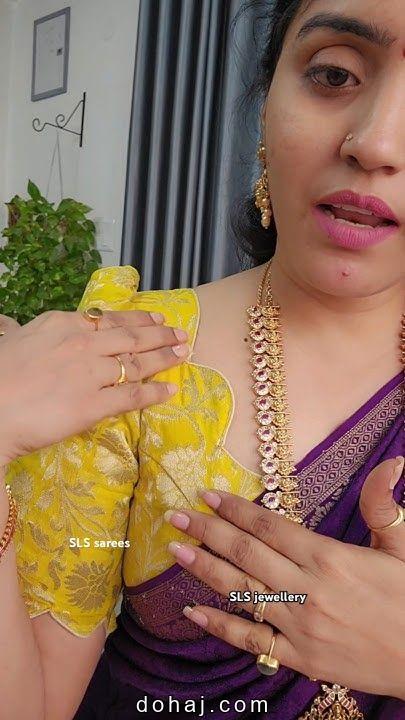 Short Hand Blouse Designs