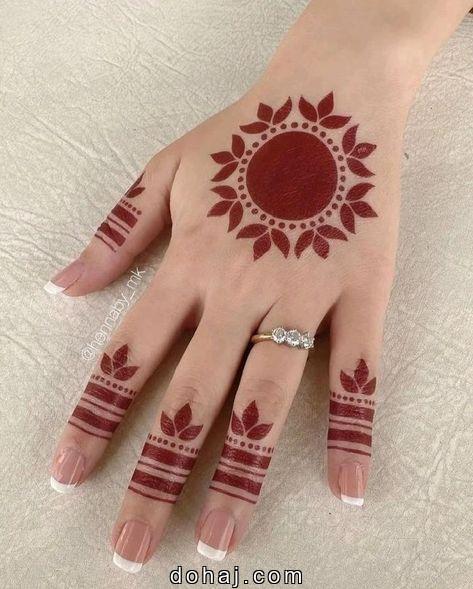 Short Mehndi Design Simple And Beautiful