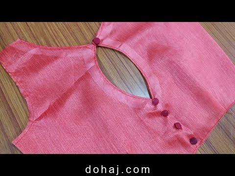 Silk Boat Neck Blouse Designs