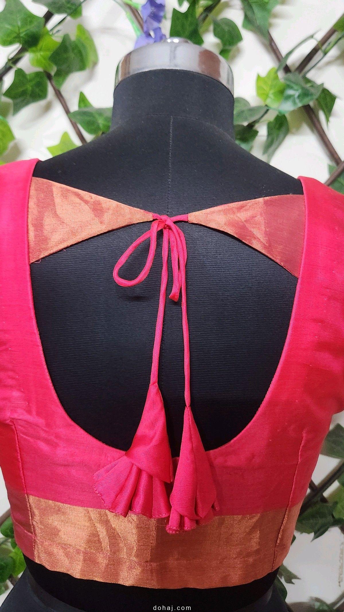 Silk Saree Silk Saree Simple Aari Work Blouse Designs