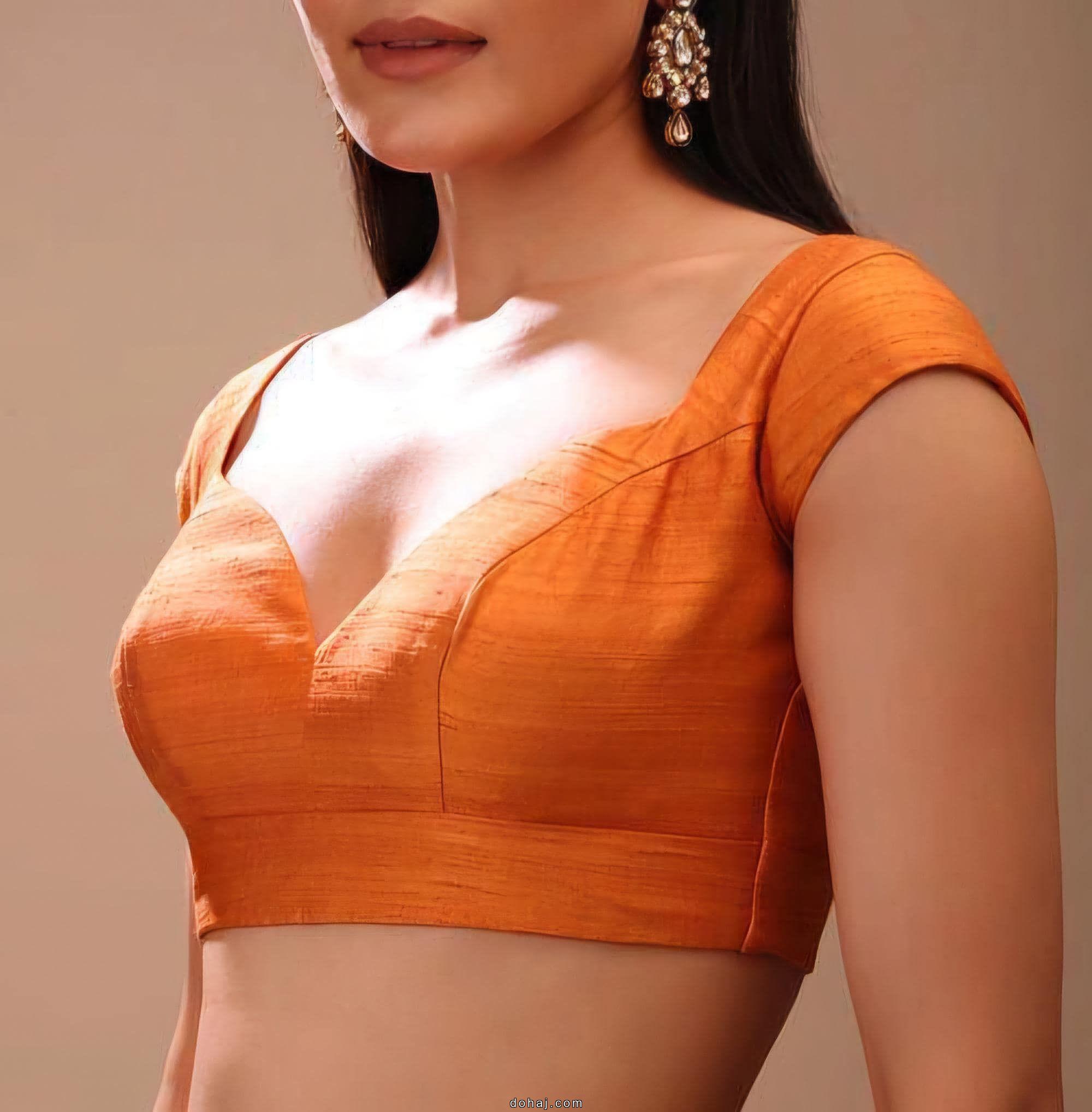 Silk Saree Simple Embroidery Designs For Blouse