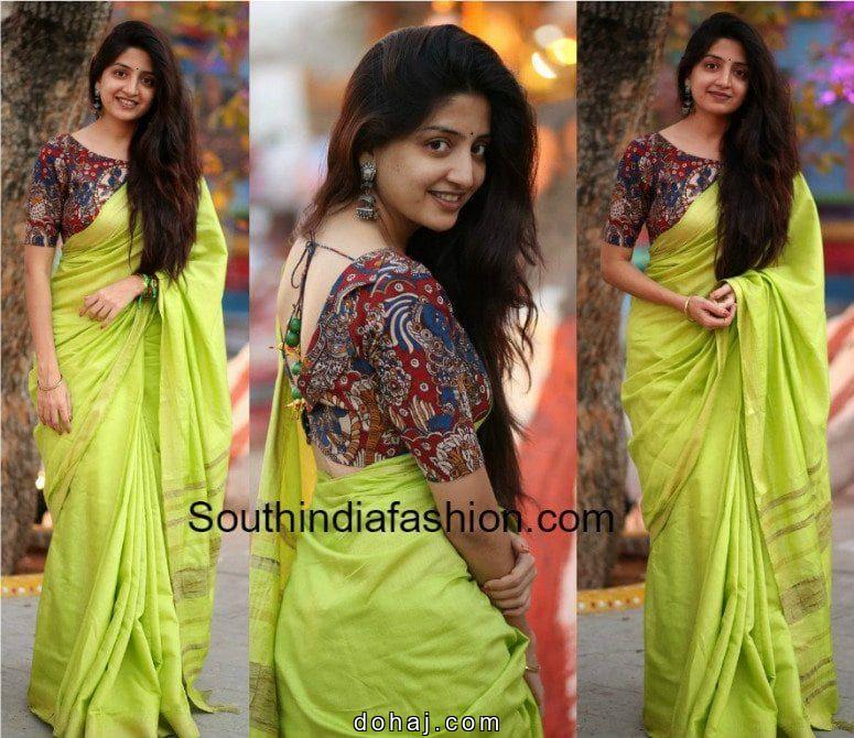 Silk Saree Simple Machine Embroidery Designs For Blouse