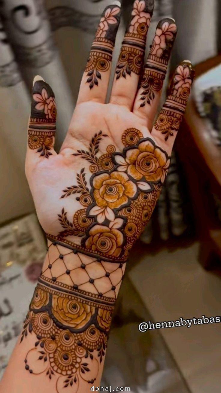 Simple Arabic Mehndi Mehndi Design Easy And Beautiful Images (Front Hand) Flower
